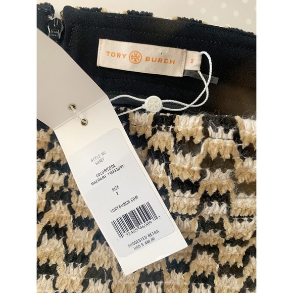 Nwt Tory Burch Macrame Tweed Skirt - Picture 3 of 4
